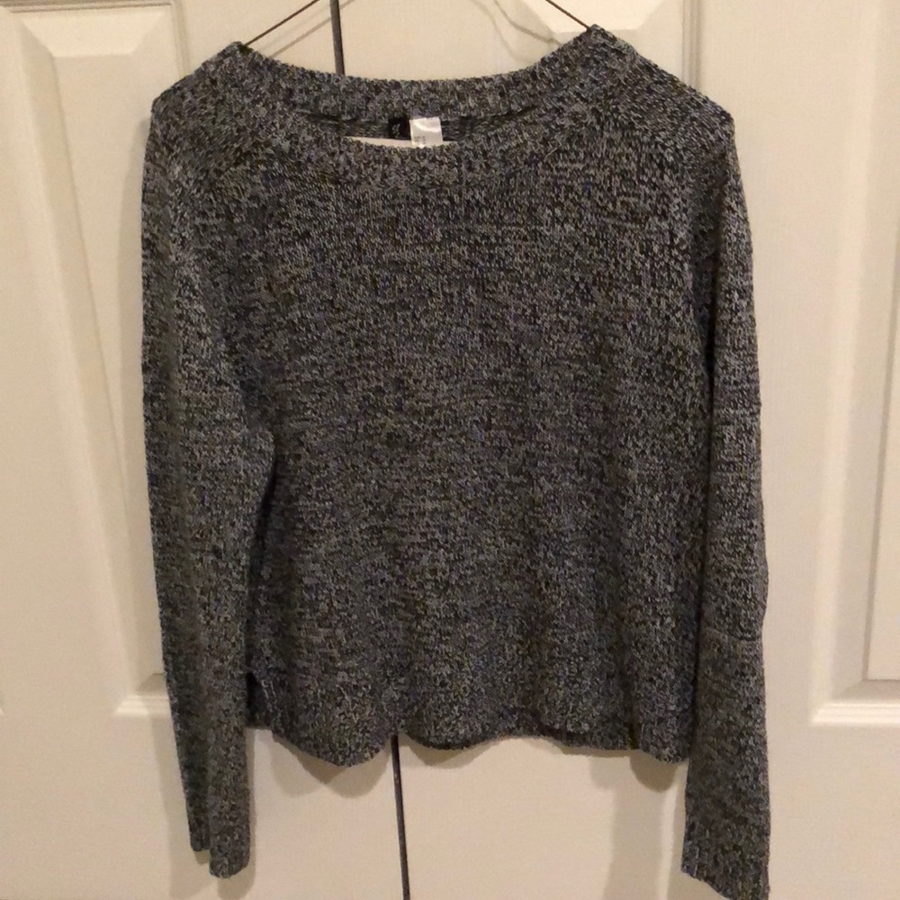 Black and White Knit Sweater